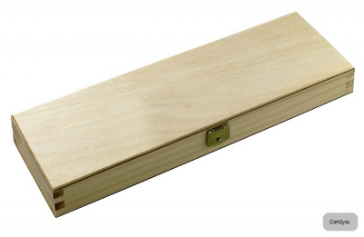 Holzschatulle für Taschenmesser, mit Schaumstoffeinlage