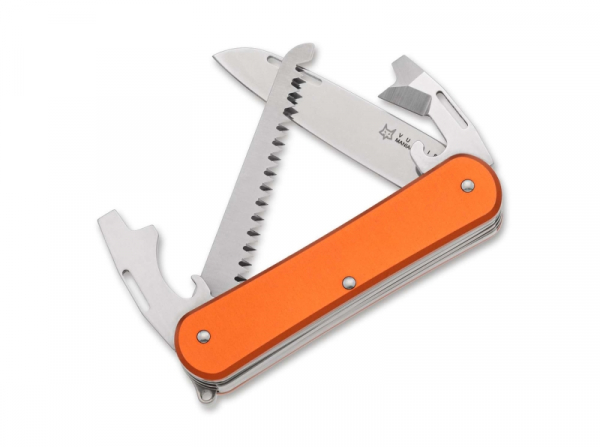 Fox Knives Vulpis 130-S4 Aluminum Orange taschenmesser slipjoint