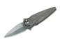 Preview: Fox Knives Saturn Flipper N690 OD Green Micarta – geöffnet