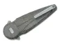 Preview: Fox Knives Saturn Flipper N690 OD Green Micarta – geschlossen, Clipseite