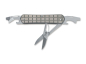 Preview: Fox Knives Vulpis 130-F3 Grenade Pattern Titanium