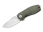 Preview: LionSteel Nano Titanium Micarta Green taschenmesser messer