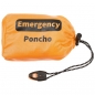 Preview: Notfall-Poncho orange einseitig alubeschichtet