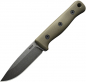 Preview: Reiff Knives F4 Bushcraft Survivalmesser Oliv Kydex