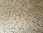 Preview: Kydex Liquid Metal TOPO Map Gold Infused 2mm 15x30