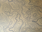 Preview: Kydex Liquid Metal TOPO Map Gold Infused 2mm 30x30