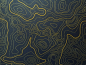 Preview: Kydex Liquid Metal TOPO Map Gold Reversed Infused 2mm 30x30 (900cm²)