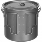 Preview: Fox Outdoor Titan Topf mit Deckel Klappgriffe ca. 1,1 L