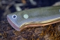 Preview: Brisa Enzo Trapper 95 N690Co Sc Canvas Green Micarta