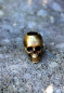 Preview: Lanyard Bead menschlicher Schädel klein - Messing