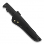 Preview: Peltonen Ranger Knife Black Black Teflon M95 Lederscheide Black Sissipuukko