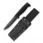 Preview: Peltonen Ranger Knife Black Black Teflon M07 Kydex Black Sissipuukko