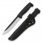 Preview: Ranger Knife M95 Black Lederscheide Black Sissipuukko unbeschichtet