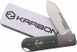 Preview: Karbon Knives Ahoy Framelock Denim Micarta Anker