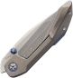 Preview: Ketuo Knives Stabitha, Ketuo Stabitha Silver Blue, M390 Tanto Framelock, Titan Tanto Flipper, EDC Messer Blau, Ketuo Knives Deutschland, Com2you-biwak, Böhler M390, Titanium Bead Blast Blue