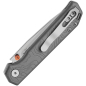 Preview: Kizer Begleiter 2.9, Kizer Begleiter Button Lock, Kizer V4458, CPM-S35VN Messer, Kizer Begleiter Aluminium, EDC Klappmesser grau, Button Lock Taschenmesser