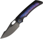 Preview: Kunwu Knives Jericho Framelock Timascus Black Smooth