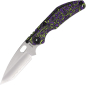 Preview: North Mountain Blade BBNM Framelock Grid Ceramic Carbon Yellow Purple SLD