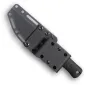 Preview: Reiff Knives RUT MagnaCut Stonewash Canvas-Micarta Schwarz – in Kydexscheide, Rückseite