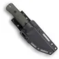 Preview: Reiff Knives RUT MagnaCut Stonewash Canvas-Micarta Grün – in Kydexscheide, Vorderseite