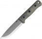 Preview: Reiff Knives S5 Glider Bushcraft Knife Micarta Black Green Kydex