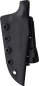 Preview: Stroup Knives HM1 Fixed, Stroup HM1 Black STW, 1095HC Carbon Steel Messer, Taktisches Messer Fingerring, Veteran Owned Knife Brand, Com2you-biwak, Sculpted G10 Messer, Handgefertigtes Tactical Fixed, Kydex Gürtelscheide, Black Stonewash Cerakote