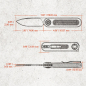Preview: Vosteed Knives Corgi-V Vanchor Lock Dune