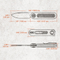 Preview: Vosteed Knives Corgi-V Vanchor Lock Wht G10