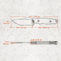 Preview: Vosteed Knives H-Back 14C28 Black G10