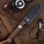 Preview: White River Firecraft 5, Firecraft FC5 Saddle Brown, CPM S35VN Black Cerakote, White River Knives Deutschland, Bushcraft Messer 5 Zoll, Com2you-biwak, Survival Messer Micarta, Outdoormesser Feuerstahl, Kydexscheide Feuerstarter