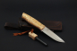 Preview: Brisa EnZo Trapper 95 O1 Knife / Maserbirke / Feuerstahl