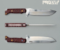 Preview: Dawson Knives Dawson Reaper G2 Satin Red ProCut