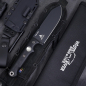 Preview: White River Firecraft 5, Firecraft Blackout, Bushcraft Messer S35VN, White River Knives Germany, Survivalmesser feststehend, Heavy Duty Outdoormesser, Micarta Griff, Cerakote Messer