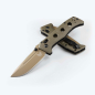 Preview: Benchmade 273FE-05, Mini Adamas OD Green, Mini Adamas MagnaCut Plain Edge, Benchmade glatte Schneide, Tactical EDC Messer, AXIS Lock, robustes Taschenmesser