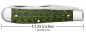 Preview: Case Knives SS Green Black Carbon Fiber G10 Trapper