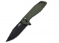 Preview: CJRB Knives Riff Button Lock Micarta Green Black