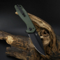 Preview: CJRB Knives Riff Button Lock Micarta Green Black