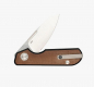 Preview: Liong Mah Designs Traveler Sheepsfoot Green Micarta Inlay