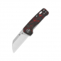 Preview: QSP Knife QS130XS-E1 Penguin Mini Red G10 Carbon Fiber