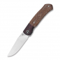 Preview: QSP Knife QS137-B Gannet Brown Micarta CF Bolster