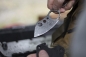 Preview: White River Knucklehead I Chisel Grind A tough, lightweight every day carry knife. Strong enough for most tasks, but discreet and easy to conceal. Features a chisel ground, hand sharpened, leather honed blade. Stone washed, textured finish steel. Easy to