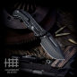 Preview: Halfbreed Blades LBF-01 Large Bush LINQ Lock Black Gen 2 