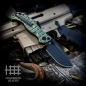 Preview: Halfbreed Blades LBF-01 Large Bush LINQ Lock Green Gen 2 