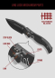 Preview: Halfbreed Blades LBF-01 Large Bush LINQ Lock Black Gen 2 