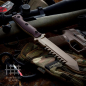 Preview: Halfbreed Blades LSK-02 Dark Earth Large Survival Knife