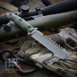 Preview: Halfbreed Blades LSK-02 Ranger Green Large Survival Knife