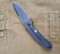 Preview: Titan SEPP Integral TiBlack, Klappmesser, 95mm black stonewashed Klinge, Griffschalen Titan/PVD