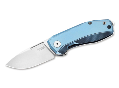 LionSteel Nano Titanium Blue taschenmesser messer magnacut stahl
