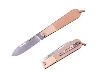 Real Steel Barlow RB-3 Drop Point 12C27 Rosegold Steel