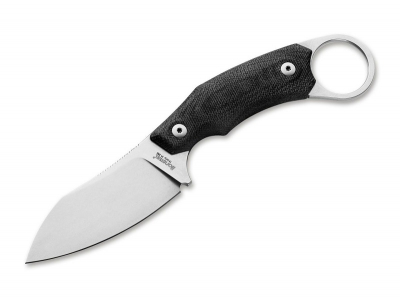 LionSteel H1 G10 Black tactical knives with ring
